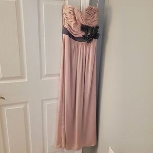 H&M Pink Strapless Maxi Dress Prom Formal 6 Small